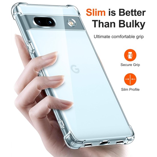 Husa pentru Google Pixel 7a - Techsuit Shockproof Clear Silicone - Clear