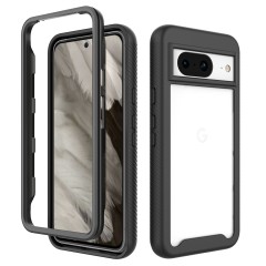 Husa pentru Google Pixel 8 + Folie - Techsuit Defense360 Pro - Black Husa pentru Google Pixel 8 + Folie - Techsuit Defense360 Pro - Black