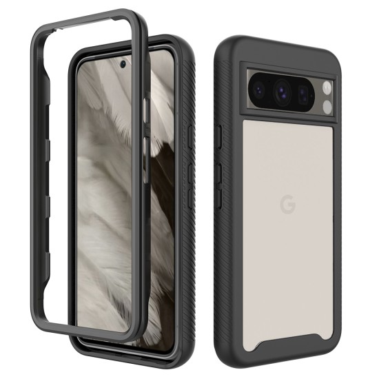 Husa pentru Google Pixel 8 Pro + Folie - Techsuit Defense360 Pro - Black