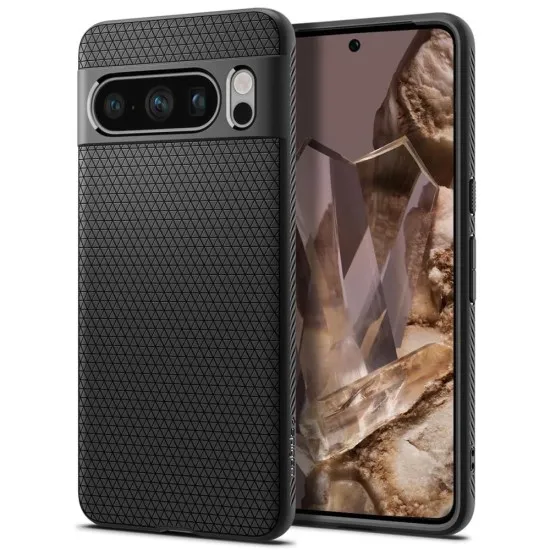 Husa pentru Google Pixel 8 Pro - Spigen Liquid Air - Matte Black Husa pentru Google Pixel 8 Pro - Spigen Liquid Air - Matte Black