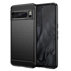 Husa pentru Google Pixel 8 Pro - Techsuit Carbon Silicone - Black Husa pentru Google Pixel 8 Pro - Techsuit Carbon Silicone - Black
