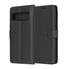 Husa pentru Google Pixel 8 Pro - Techsuit Leather Folio - Black Husa pentru Google Pixel 8 Pro - Techsuit Leather Folio - Black