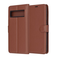 Husa pentru Google Pixel 8 Pro - Techsuit Leather Folio - Brown Husa pentru Google Pixel 8 Pro - Techsuit Leather Folio - Brown