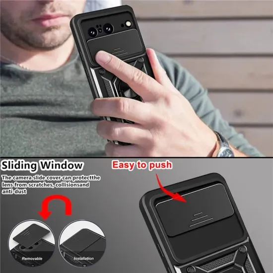 Husa pentru Google Pixel 8 - Techsuit CamShield Series - Black Husa pentru Google Pixel 8 - Techsuit CamShield Series - Black