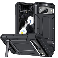Husa pentru Google Pixel 8 - Techsuit Hybrid Armor Kickstand - Black Husa pentru Google Pixel 8 - Techsuit Hybrid Armor Kickstand - Black
