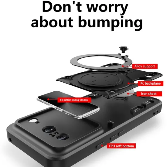 Husa pentru Google Pixel 8a - Techsuit CamGuard Pro - Black Husa pentru Google Pixel 8a - Techsuit CamGuard Pro - Black