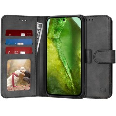 Husa pentru Google Pixel 8a - Techsuit Diary Book - Black Husa pentru Google Pixel 8a - Techsuit Diary Book - Black