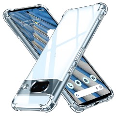 Husa pentru Google Pixel 8a - Techsuit Shockproof Clear Silicone - Clear Husa pentru Google Pixel 8a - Techsuit Shockproof Clear Silicone - Clear