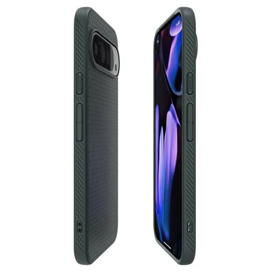 Husa pentru Google Pixel 9 / 9 Pro - Spigen Liquid Air - Abyss Green Husa pentru Google Pixel 9 / 9 Pro - Spigen Liquid Air - Abyss Green