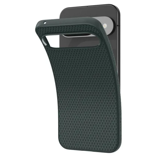 Husa pentru Google Pixel 9 / 9 Pro - Spigen Liquid Air - Abyss Green Husa pentru Google Pixel 9 / 9 Pro - Spigen Liquid Air - Abyss Green
