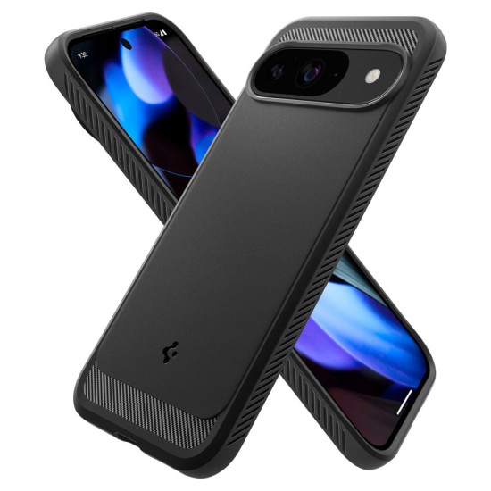 Husa pentru Google Pixel 9 / 9 Pro - Spigen Rugged Armor - Black