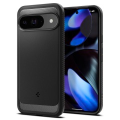 Husa pentru Google Pixel 9 / 9 Pro - Spigen Rugged Armor - Black Husa pentru Google Pixel 9 / 9 Pro - Spigen Rugged Armor - Black