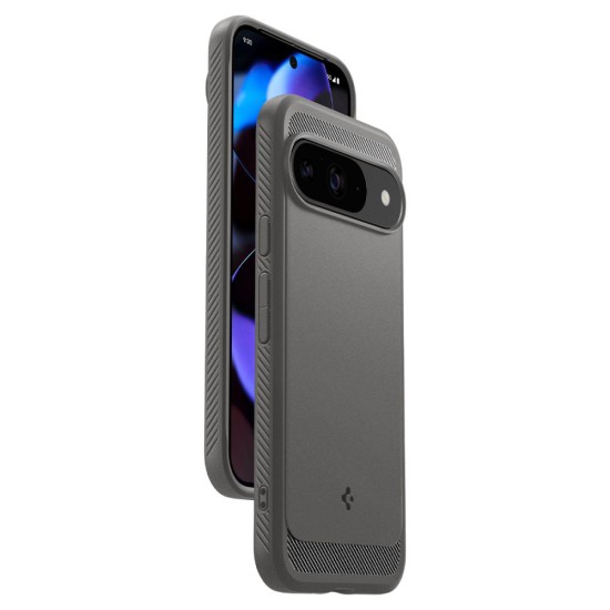 Husa pentru Google Pixel 9 / 9 Pro - Spigen Rugged Armor - Marble Grey