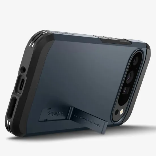 Husa pentru Google Pixel 9 / 9 Pro - Spigen Tough Armor - Metal Slate Husa pentru Google Pixel 9 / 9 Pro - Spigen Tough Armor - Metal Slate