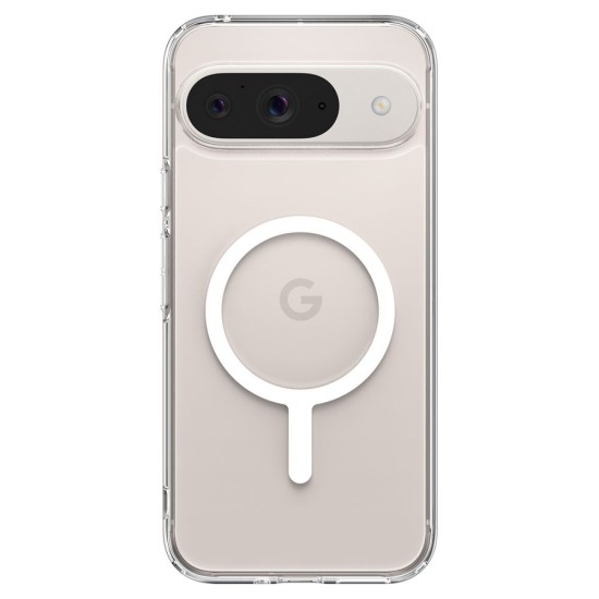 Husa pentru Google Pixel 9 / 9 Pro - Spigen Ultra Hybrid MagSafe OneTap Ring - White