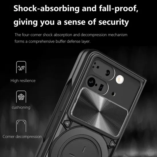 Husa pentru Google Pixel 9 Pro Fold - Techsuit CamGuard Pro - Black Husa pentru Google Pixel 9 Pro Fold - Techsuit CamGuard Pro - Black