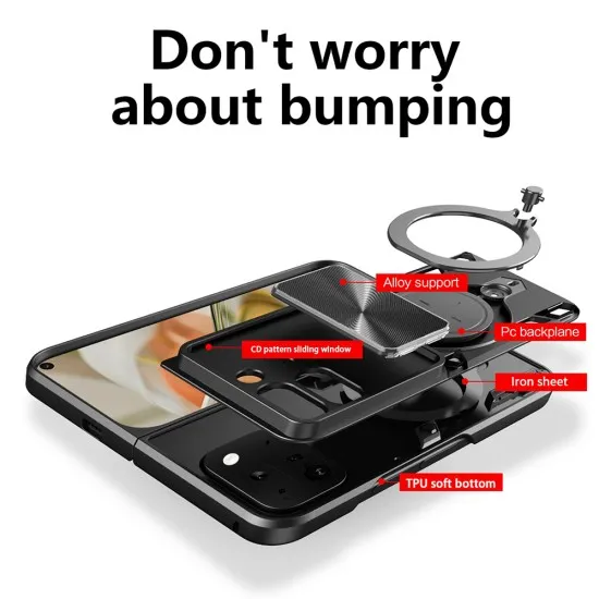 Husa pentru Google Pixel 9 Pro Fold - Techsuit CamGuard Pro - Black Husa pentru Google Pixel 9 Pro Fold - Techsuit CamGuard Pro - Black