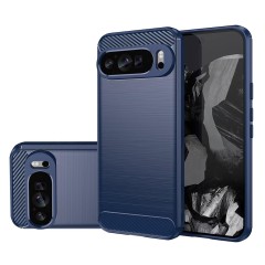 Husa pentru Google Pixel 9 Pro - Techsuit Carbon Silicone - Blue Husa pentru Google Pixel 9 Pro - Techsuit Carbon Silicone - Blue