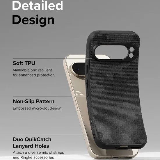 Husa pentru Google Pixel 9 Pro XL - Ringke Onyx Design - Camo Black Husa pentru Google Pixel 9 Pro XL - Ringke Onyx Design - Camo Black