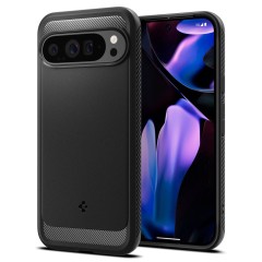 Husa pentru Google Pixel 9 Pro XL - Spigen Rugged Armor - Black Husa pentru Google Pixel 9 Pro XL - Spigen Rugged Armor - Black