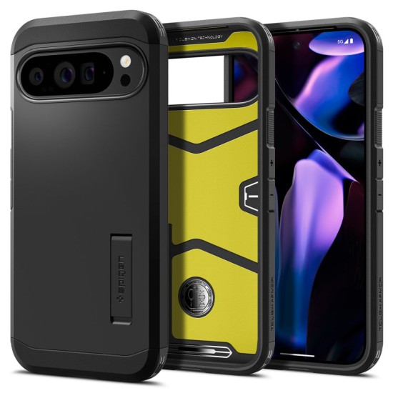 Husa pentru Google Pixel 9 Pro XL - Spigen Tough Armor - Black