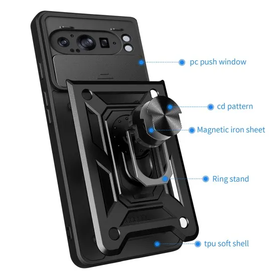 Husa pentru Google Pixel 9 Pro XL - Techsuit CamShield Series - Green Husa pentru Google Pixel 9 Pro XL - Techsuit CamShield Series - Green