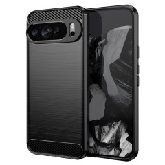 Husa pentru Google Pixel 9 Pro XL - Techsuit Carbon Silicone - Black Husa pentru Google Pixel 9 Pro XL - Techsuit Carbon Silicone - Black