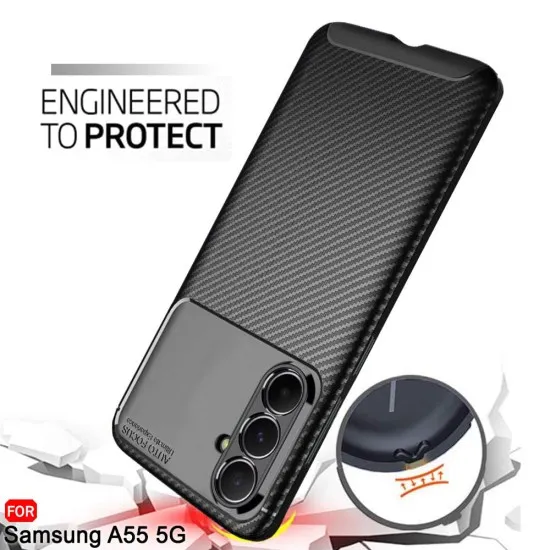 Husa pentru Google Pixel 9 Pro XL - Techsuit CarbonFiber - Black Husa pentru Google Pixel 9 Pro XL - Techsuit CarbonFiber - Black