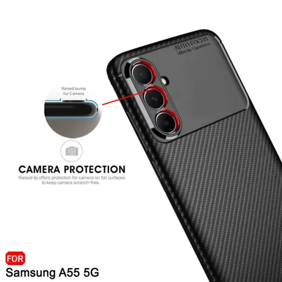 Husa pentru Google Pixel 9 Pro XL - Techsuit CarbonFiber - Black Husa pentru Google Pixel 9 Pro XL - Techsuit CarbonFiber - Black