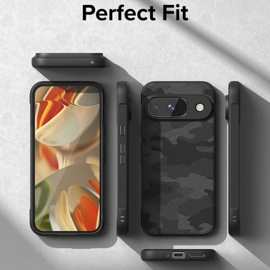 Husa pentru Google Pixel 9 - Ringke Onyx Design - Camo Black