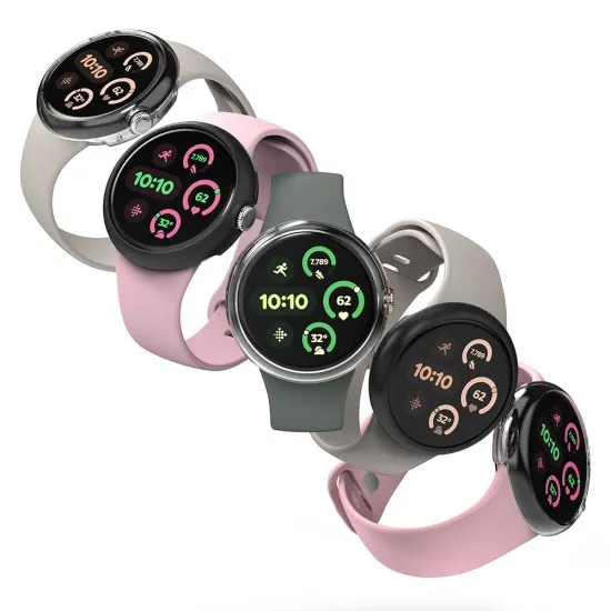 Husa pentru Google Pixel Watch 3 45mm + Folie (set 2) - Ringke Slim - Clear / Matte Black Husa pentru Google Pixel Watch 3 45mm + Folie (set 2) - Ringke Slim - Clear / Matte Black