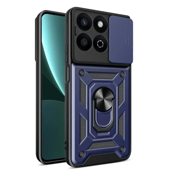 Husa pentru Honor 200 Smart / X7c - Techsuit CamShield Series - Blue Husa pentru Honor 200 Smart / X7c - Techsuit CamShield Series - Blue