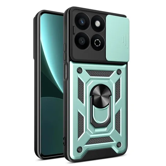 Husa pentru Honor 200 Smart / X7c - Techsuit CamShield Series - Green Husa pentru Honor 200 Smart / X7c - Techsuit CamShield Series - Green