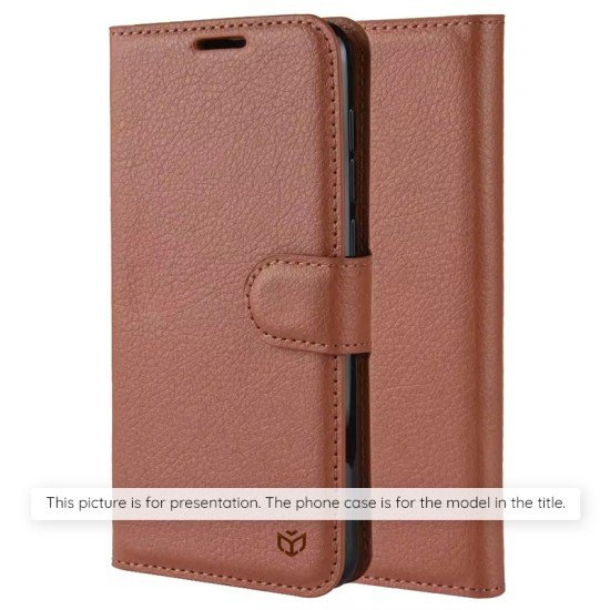 Husa pentru Honor 200 Smart / X7c - Techsuit Leather Folio - Brown