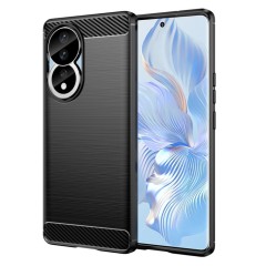 Husa pentru Honor 80 / Honor 90 - Techsuit Carbon Silicone - Black Husa pentru Honor 80 / Honor 90 - Techsuit Carbon Silicone - Black