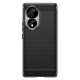 Husa pentru Honor 80 / Honor 90 - Techsuit Carbon Silicone - Black