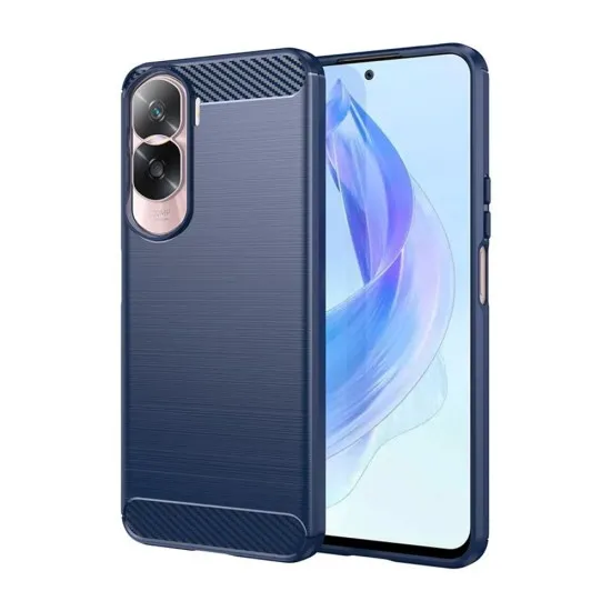 Husa pentru Honor 90 Lite - Techsuit Carbon Silicone - Blue Husa pentru Honor 90 Lite - Techsuit Carbon Silicone - Blue