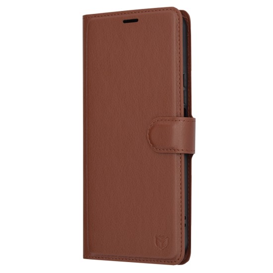 Husa pentru Honor 90 Lite - Techsuit Leather Folio - Brown