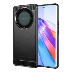 Husa pentru Honor Magic5 Lite - Techsuit Carbon Silicone - Black Husa pentru Honor Magic5 Lite - Techsuit Carbon Silicone - Black