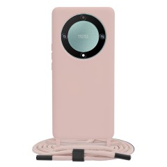 Husa pentru Honor Magic5 Lite - Techsuit Crossbody Lanyard - Pink Husa pentru Honor Magic5 Lite - Techsuit Crossbody Lanyard - Pink