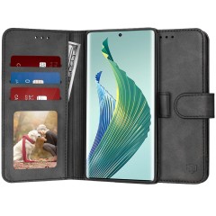 Husa pentru Honor Magic5 Lite - Techsuit Diary Book - Black Husa pentru Honor Magic5 Lite - Techsuit Diary Book - Black