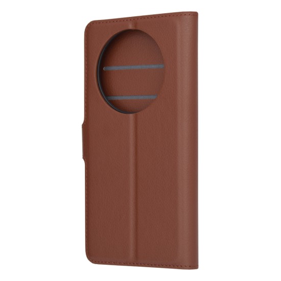 Husa pentru Honor Magic5 Lite - Techsuit Leather Folio - Brown