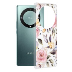 Husa pentru Honor Magic5 Lite - Techsuit Marble Series - Chloe White Husa pentru Honor Magic5 Lite - Techsuit Marble Series - Chloe White