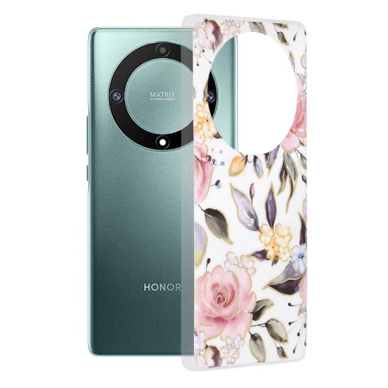 Husa pentru Honor Magic5 Lite - Techsuit Marble Series - Chloe White