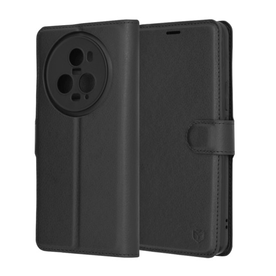 Husa pentru Honor Magic5 Pro - Techsuit Leather Folio - Black