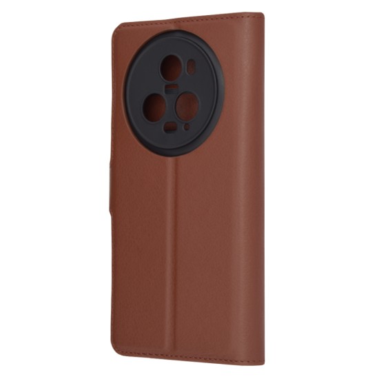 Husa pentru Honor Magic5 Pro - Techsuit Leather Folio - Brown