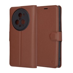 Husa pentru Honor Magic5 Pro - Techsuit Leather Folio - Brown Husa pentru Honor Magic5 Pro - Techsuit Leather Folio - Brown