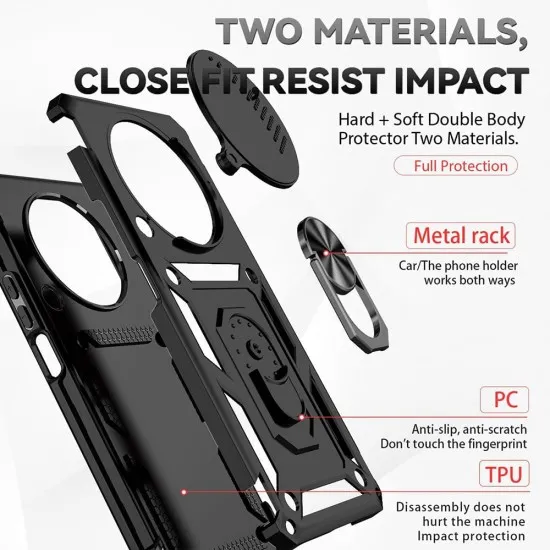 Husa pentru Honor Magic6 Lite - Techsuit CamShield Series - Black Husa pentru Honor Magic6 Lite - Techsuit CamShield Series - Black