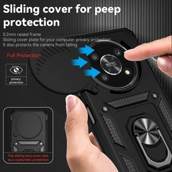Husa pentru Honor Magic6 Lite - Techsuit CamShield Series - Black Husa pentru Honor Magic6 Lite - Techsuit CamShield Series - Black