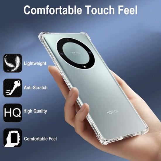 Husa pentru Honor Magic6 Lite - Techsuit Shockproof Clear Silicone - Clear